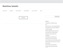 Tablet Screenshot of matthieusaladin.org